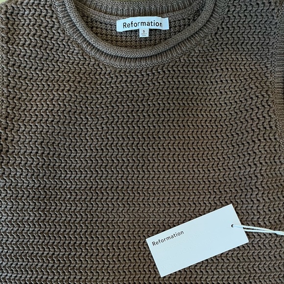 Reformation Nolan Open Knit Sweater Dress - Picture 4 of 4
